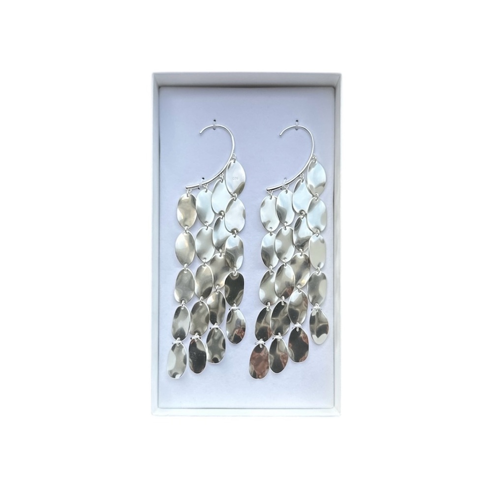 COS Oversized Chainmail Dangle Ear Cuffs